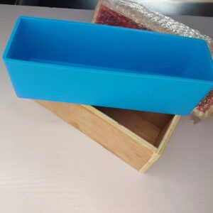 2 in 1 Silicone Soap Mould with wooden box